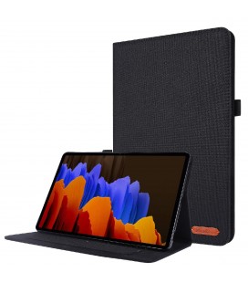 Θήκη Book Ancus Fabric για Samsung Galaxy Tab S8 Ultra Wi-Fi SM-X900 Μαύρη