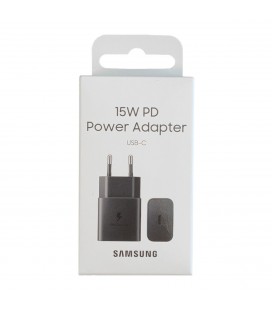 Φορτιστής Ταξιδίου Samsung Fast Charging EP-T1510NBEGEU 15W με Καλώδιο USB-C σε USB-C  Μαύρο