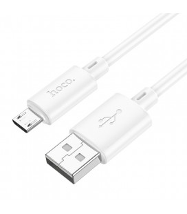 Καλώδιο σύνδεσης Hoco X88 USB σε Micro USB 2.4A για Γρήγορη Φόρτιση και Μεταφορά Δεδομένων 1m Λευκό
