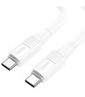 Καλώδιο σύνδεσης Hoco X84 Solid USB-C σε USB-C Fast Charging 60W 3A Λευκό 1m Υψηλής Αντοχής