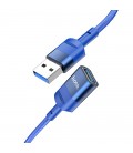 Καλώδιο Προέκτασης Hoco U107 USB Αρσενικό σε USB 3.0 Θηλυκό 3A 5Gbps 1.2m Μπλε