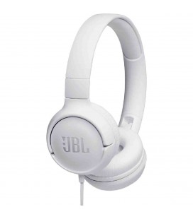 Ακουστικά Stereo On-ear JBL Tune 500 3.5mm Pure Bass Sound με Μικρόφωνο Λευκό
