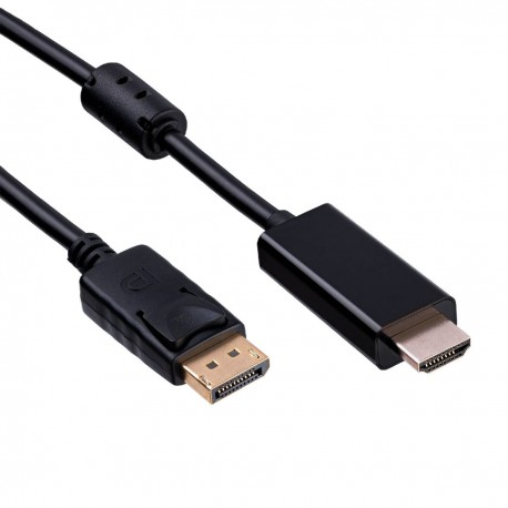 Καλώδιο σύνδεσης Akyga AK-AV-05 HDMI DisplayPort Μαύρο 1.8m