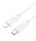 Καλώδιο σύνδεσης Hoco X88 USB-C σε Lightning για Γρήγορη Φόρτιση και Μεταφορά Δεδομένων PD20W 1m Λευκό