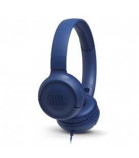 Ακουστικά Stereo On-ear JBL Tune 500 3.5mm Pure Bass Sound με Μικρόφωνο JBLT500BLK Μπλε