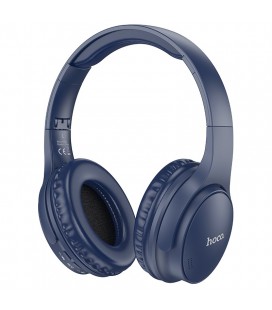 Wireless Ακουστικά Stereo Hoco W40 Mighty V5.3 200mAh με υποδοχή Micro SD, AUX και Πλήκτρα Ελέγχου Μπλε