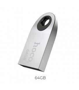 Flash Drive Mini Car Music Hoco UD9 Insightful 64GB USB 2.0 Mini Size Ασημί