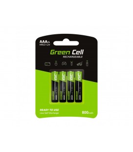 Μπαταρία Επαναφορτιζόμενη Green Cell GR04 800 mAh size AAA HR033 1.2V Τεμ. 4