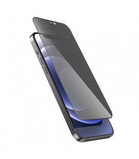 Tempered Glass Hoco Shatterproof Edges Full Screen Anti-Spy HD 9H για Apple iPhone 13 Pro Max Μαύρο