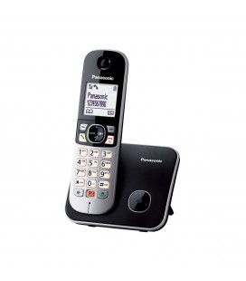 Ασύρματο Ψηφιακό Τηλέφωνο Panasonic KX-TG6851GRB  με Μεγάλη Οθόνη και Ανοιχτή Ακρόαση Μαύρο