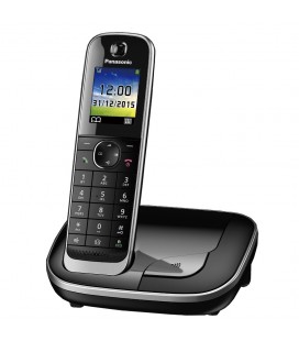 Ασύρματο Ψηφιακό Τηλέφωνο Panasonic KX-TGJ310GRB Μαύρο με Υποδοχή Hands Free Λειτουργία Διακοπής Ρεύματος και Baby Monitor