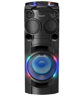 Panasonic Ηχείο με λειτουργία Karaoke Bluetooth TMAX40 USB 3.5mm CD FM με Airquake Bass Woofer 20cm και LED Μαύρο