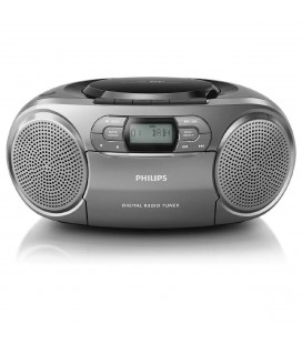 Εκθεσιακό Ηχοσύστημα Philips AZB600/12  Μαύρο με Ραδιο, Χωρίς CD και AUDIO-IN 3.5mm