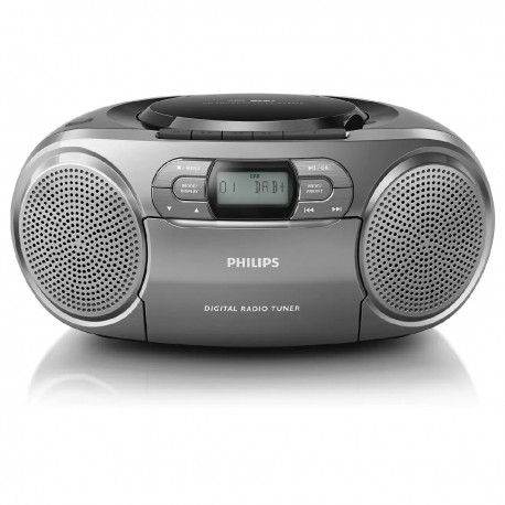 Εκθεσιακό Ηχοσύστημα Philips AZB600/12  Μαύρο με Ραδιο, Χωρίς CD και AUDIO-IN 3.5mm