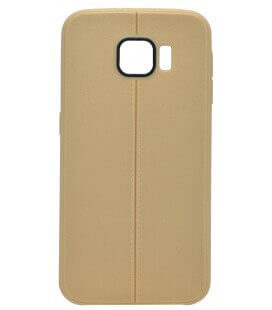 Θήκη TPU Ancus Leather Feel για Samsung SM-G920F Galaxy S6 Χρυσαφί